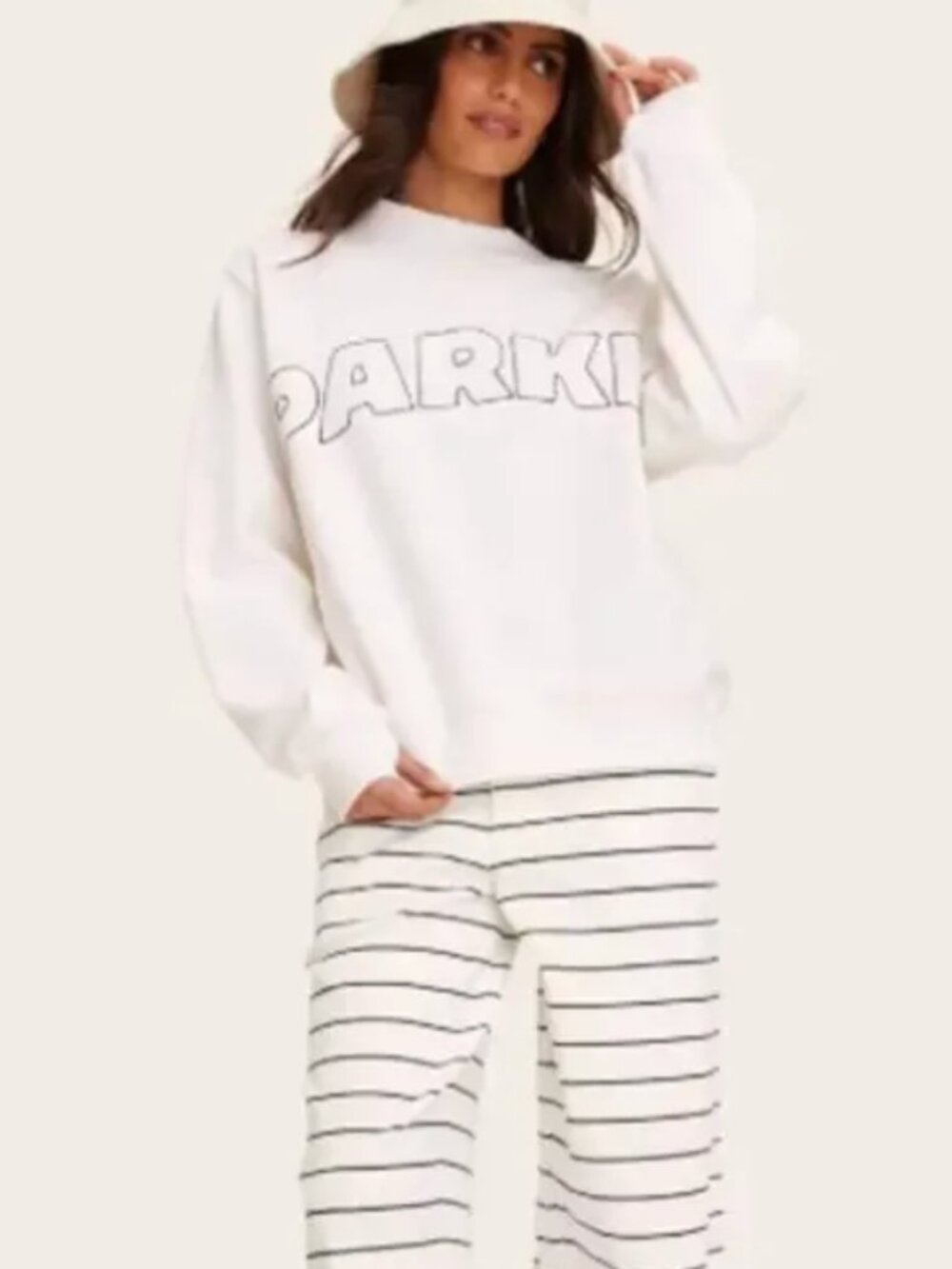 Parke X Target Off White Sweatshirt NEW L/XL NEW w/ tags